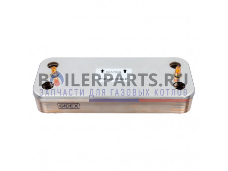 Вторичный теплообменник Gidex 12 пластин для котлов Protherm 0020119606 фото купить Вторичный теплообменник Gidex 12 пластин для котлов Protherm 0020119606 - цена с доставкой