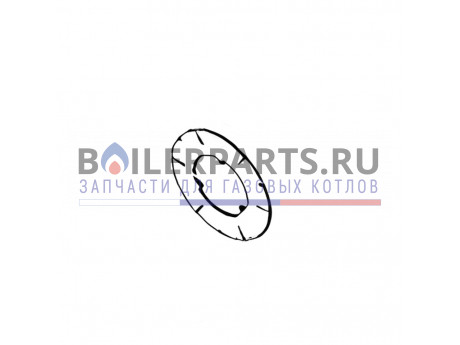 купить Пластинка жаровой трубы D.245 мм для котлов De Dietrich 97955424 - цена с доставкой
