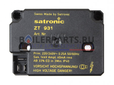Трансформатор поджига Satronic Honeywell ZT 931, 13131 фото купить Трансформатор поджига Satronic Honeywell ZT 931, 13131 - цена с доставкой