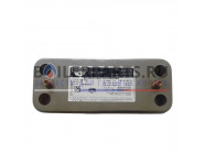 купить Теплообменник ГВС 12 пластин Zilmet для котлов Ariston 17b1901244.ZLMT с доставкой