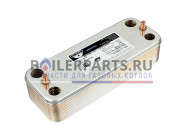 купить Теплообменник пластинчатый Zilmet 16 пластин для котлов Chaffoteaux 17b2071610 с доставкой