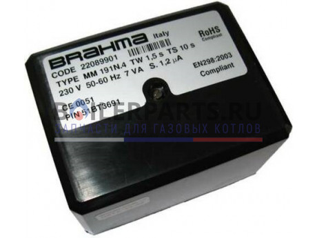 Блок управления горением Brahma MM191N.4 22089901 фото купить Блок управления горением Brahma MM191N.4 22089901 - цена с доставкой