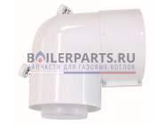 купить Отвод 87° с ревизионным отверстием 80/125 PP для котлов Vaillant 303217 с доставкой