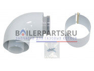 купить Отвод 87° 60/100 PP для котлов Vaillant 303910 с доставкой