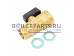Кран сливной 1/2" - 3/4" для котлов Ferroli 36900700 купить Кран сливной 1/2" - 3/4" для котлов Ferroli 36900700 недорого