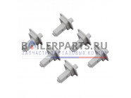 купить Комплект клипс квадратных (6 штук) для котлов Bosch, Buderus 63028127 с доставкой