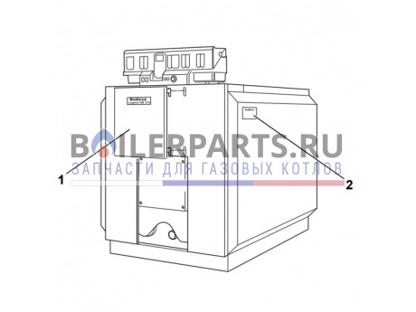 Комплект облицовки 7 секций для котлов Bosch/Buderus 63040298 фото купить Комплект облицовки 7 секций для котлов Bosch/Buderus 63040298 - цена с доставкой