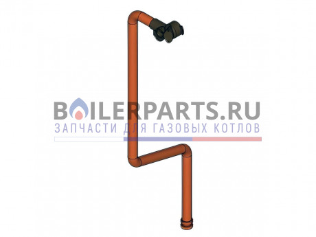 Трубка подключения подачи 35 кВт для котлов Viessmann 7844695 фото купить Трубка подключения подачи 35 кВт для котлов Viessmann 7844695 - цена с доставкой