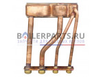 Теплообменник битермический для котлов Bosch/Junkers 8715406586 купить Теплообменник битермический для котлов Bosch/Junkers 8715406586