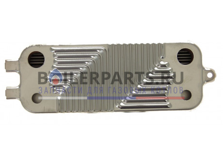 Вторичный теплообменник 18 пластин для котлов Buderus 87186429480 фото купить Вторичный теплообменник 18 пластин для котлов Buderus 87186429480 - цена с доставкой