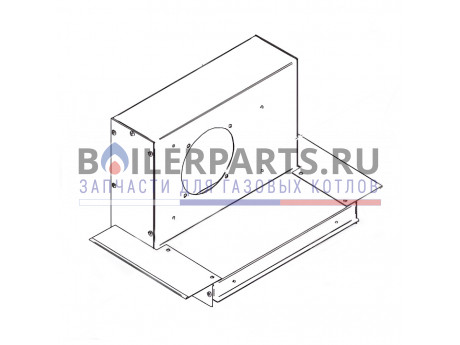 Комплект дымового колпака (турбо, монотермический 28кВт) для котлов Alphatherm 95213730 фото купить Комплект дымового колпака (турбо, монотермический 28кВт) для котлов Alphatherm 95213730 - цена с доставкой
