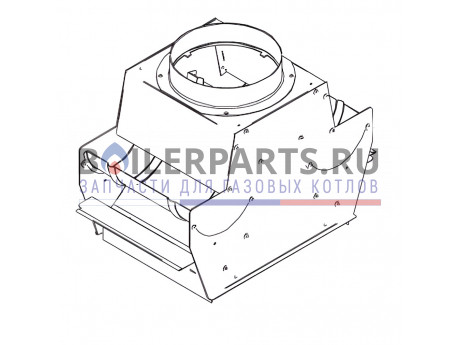 Комплект дымового колпака (атмо, битермический, 24кВт) для котлов Alphatherm 95213750 фото купить Комплект дымового колпака (атмо, битермический, 24кВт) для котлов Alphatherm 95213750 - цена с доставкой