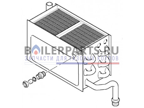 купить Теплообменник первичный для котлов Vaillant 065061 - цена с доставкой