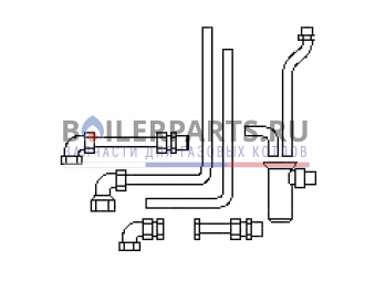 Купить Комплект для подключения, скрытый монтаж для котлов Vaillant 305969 - цены