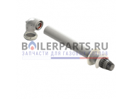 купить Труба дымохода L=1000 D80 из полипропилена (1 шт.) для котлов Viessmann 7147024 с доставкой