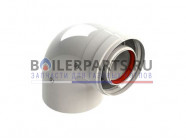 купить Коаксиальный отвод 90°, D80/125 мм для котлов Baxi 71414051 с доставкой
