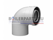 купить Коаксиальный отвод полипропиленовый 87° D110/160 мм для котлов Baxi 71413361 с доставкой