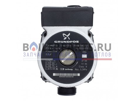 Насос циркуляционный Grundfos UPS 15-60 130 мм для котлов Protherm Медведь 0020025205 фото купить Насос циркуляционный Grundfos UPS 15-60 130 мм для котлов Protherm Медведь 0020025205 - цена с доставкой