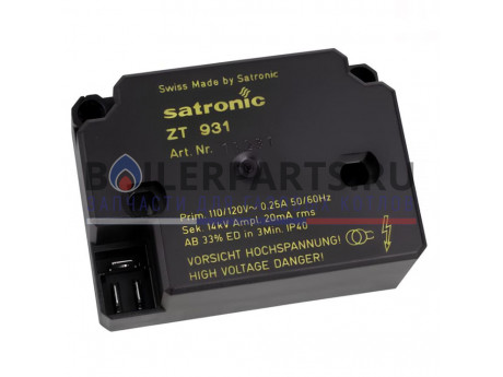 Трансформатор поджига Satronic Honeywell ZT931 13134 фото купить Трансформатор поджига Satronic Honeywell ZT931 13134 - цена с доставкой