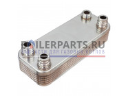 купить Теплообменник вторичный Zilmet 12 пластин для котлов Vaillant 17b1901215 с доставкой