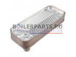 купить Теплообменник вторичный Zilmet 12 пластин для котлов Vaillant 17b1901215 недорого