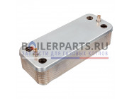 купить Теплообменник вторичный Zilmet на 16 пластин для котлов Baltgaz, Baxi, Demrad, Kentatsu 17b1901630 с доставкой