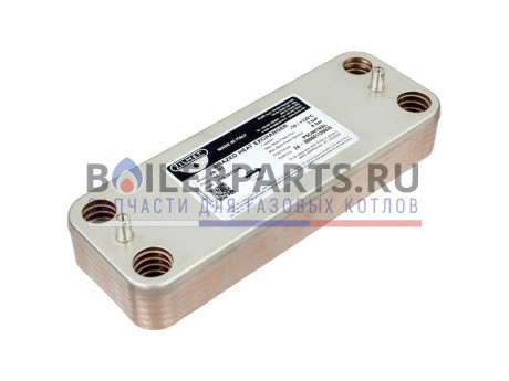 Пластинчатый теплообменник 12 пластин для котлов Protherm 17B2071206 фото купить Пластинчатый теплообменник 12 пластин для котлов Protherm 17B2071206 - цена с доставкой