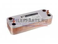 купить Теплообменник пластинчатый Zilmet 16 пластин для котлов Saunier Duval 17B2071613 с доставкой
