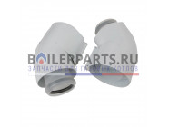 купить Отвод 45° (2 шт.) 60/100 PP для котлов Vaillant 303911 с доставкой