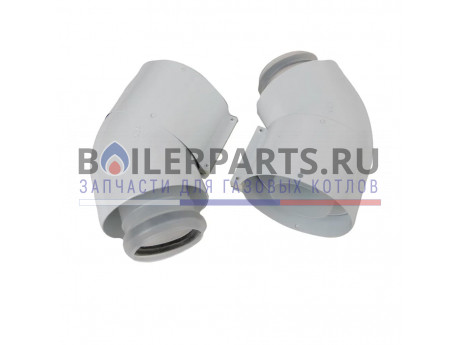 купить Отвод 45° (2 шт.) 60/100 PP для котлов Vaillant 303911 - цена с доставкой