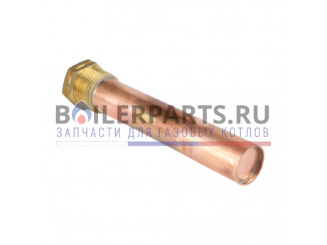 Гильза 1/2" D15 L100 мм для котла Elco 65013402 фото купить Гильза 1/2" D15 L100 мм для котла Elco 65013402 - цена с доставкой