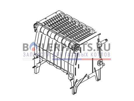 Котловой блок в сборе 7 секций для котлов Bosch/Buderus 67900360 фото купить Котловой блок в сборе 7 секций для котлов Bosch/Buderus 67900360 - цена с доставкой