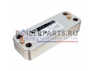 купить Вторичный теплообменник 14 пластин для котлов Bosch 87054063330 с доставкой