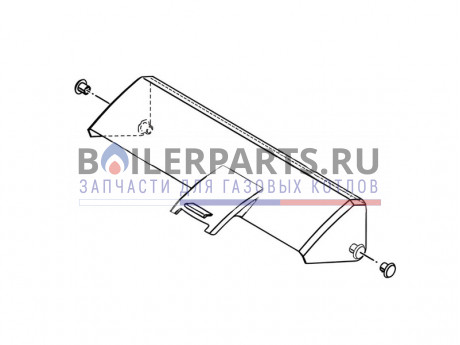 Крышка прозрачная для котлов Bosch/Buderus/Junkers 8718585368 фото купить Крышка прозрачная для котлов Bosch/Buderus/Junkers 8718585368 - цена с доставкой
