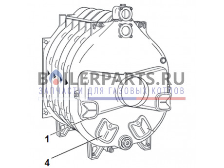 купить Секция (задняя) для котлов Bosch/Buderus 8738803551 - цена с доставкой