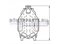 купить Секция (задняя) для котлов Bosch/Buderus/Junkers 8738803552 с доставкой