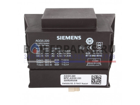 Силовой трансформатор Siemens AGG5.220 фото купить Силовой трансформатор Siemens AGG5.220 - цена с доставкой